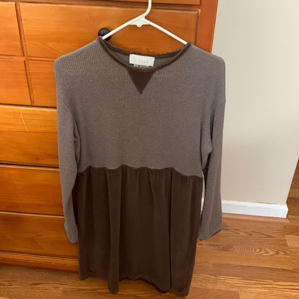 JJill cotton thermal velour bottom dress